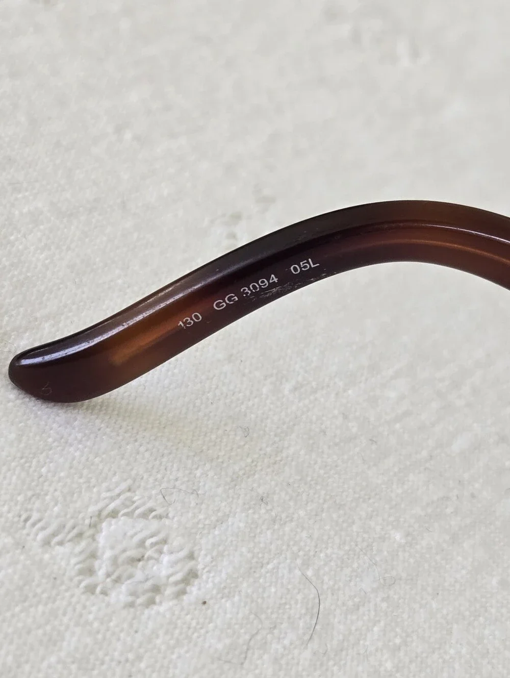 Gucci Women's Rectangular Glasses in Tortoise Shell Brown Vintage GG 3094